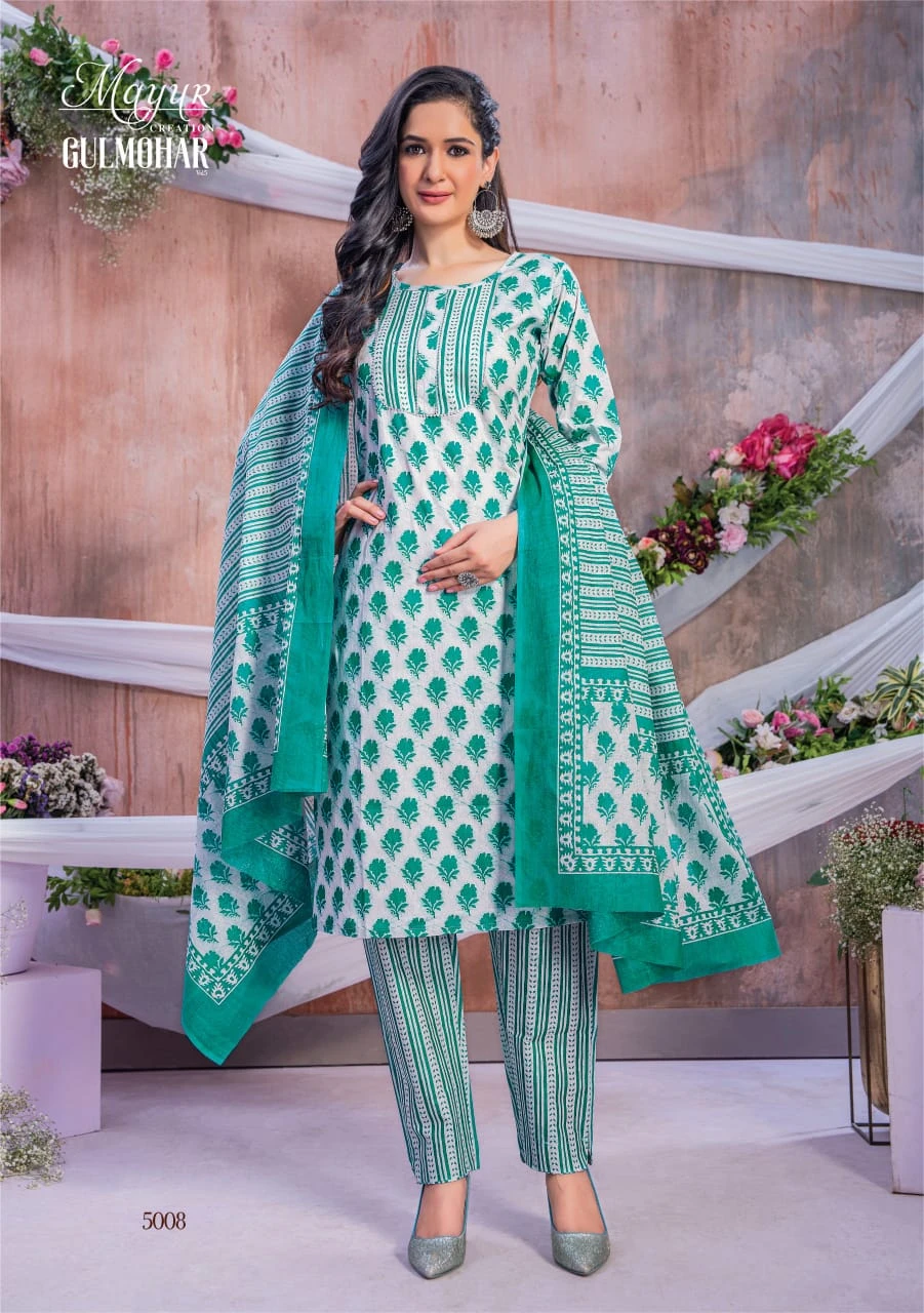 Mayur Gulmohar Vol 5 Cotton Wholesale Readymade Salwar Suit Catalog — Wholesale Salwar Suits, Mayur Dress wholesale from Surat — view 2